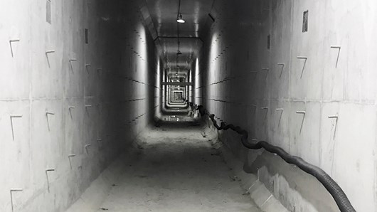 Túnel de servicios públicos estanco al agua