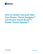 Tietojen siirto Roxtec Transit Designer™ -ohjelmistosta