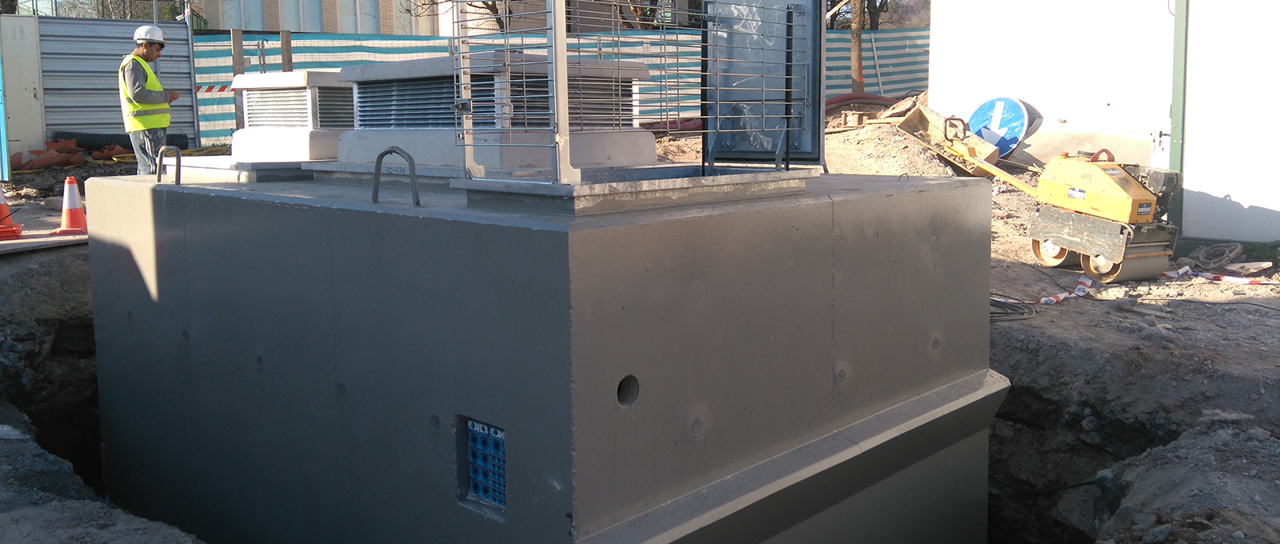 Watertight seals for underground substations