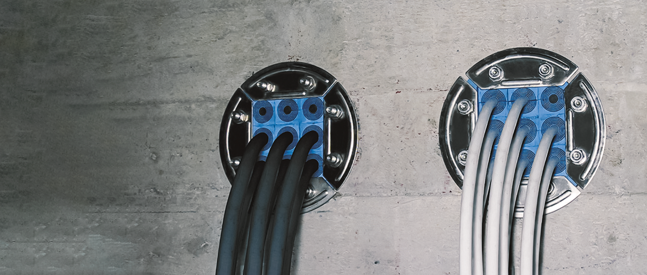 Kabel- och rörgenomföringar för skyddsrum