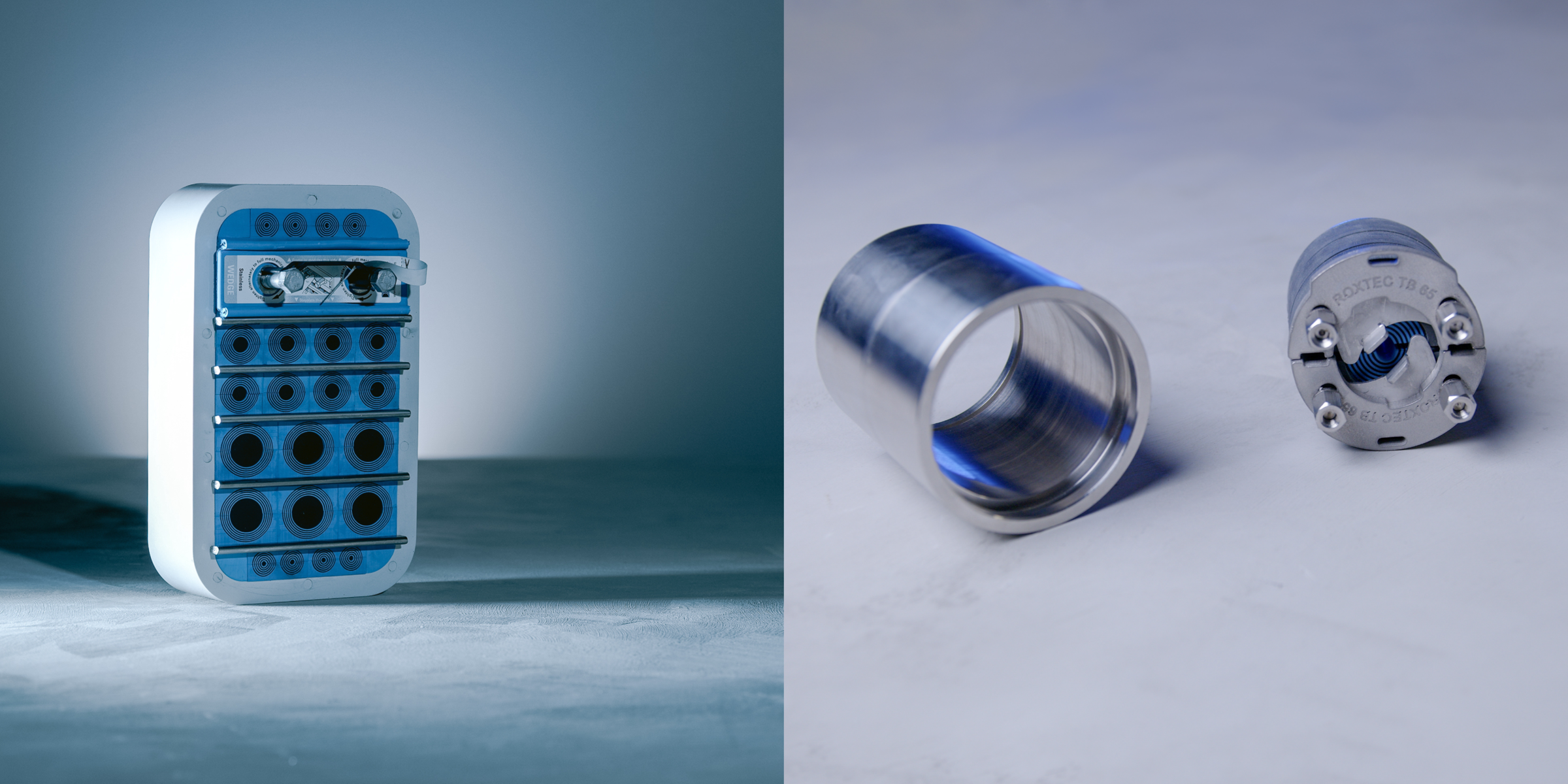 Roxtec GRP frame en Roxtec Tank Boundary afdichting