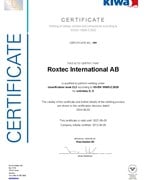 Certificate EN 15085
