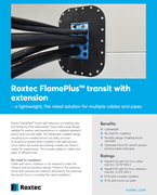 Kabelski i cijevni prolaz s nastavcima Roxtec FlamePlus™