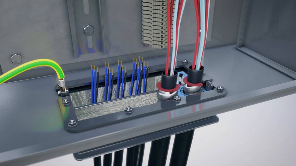Roxtec cable rack system
